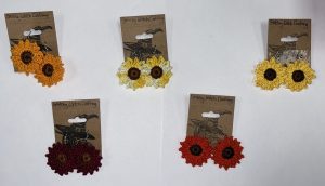 Sunflower Earrings Stitchy Witch Crafting