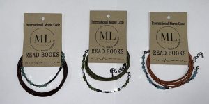 Morse Code Bracelet - READ BOOKS - Various Colors