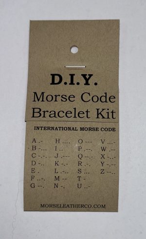 DIY Kit Morse Code Bracelet - Stretchy Bracelet