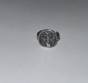 HECATE COIN RING Triple Goddess Sterling Silver 925K - Silver